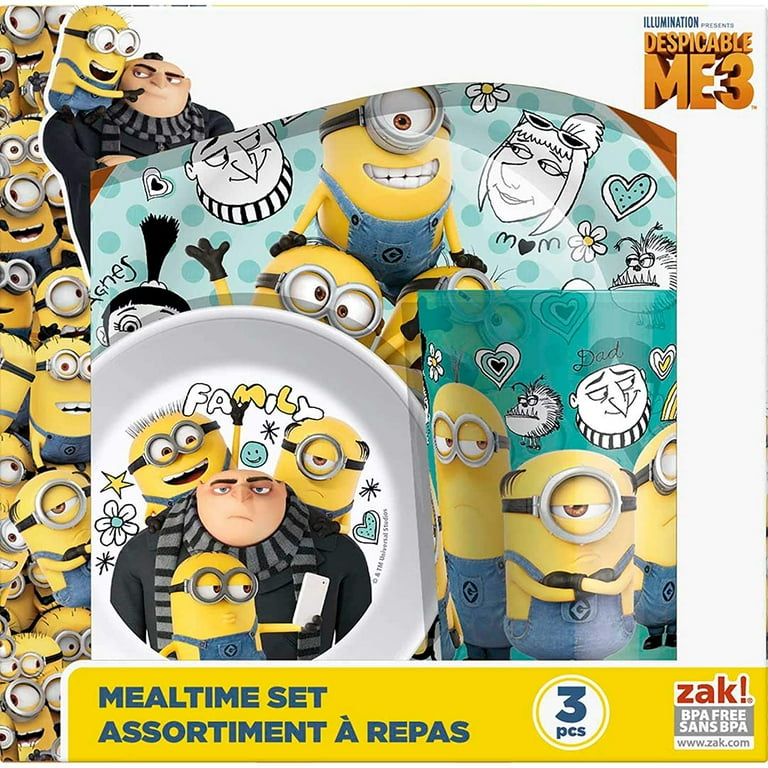 Zak! Designs Minions Kevin & Jerry Melamine Plates - Walmart.com