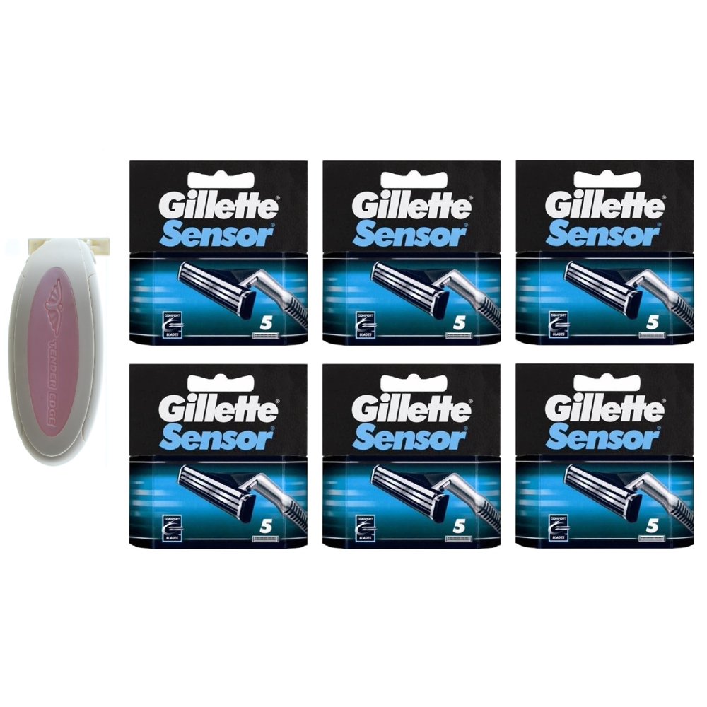 Sensor Excel Women's Compatible Razor (Pink) + Gillette Sensor Refill