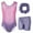 Pink star, variant on Gymnastics Leotards for Girls,Sleeveless Rhinestone Kids Dance Unitards Biketards with Shorts and Hair Scrunchie