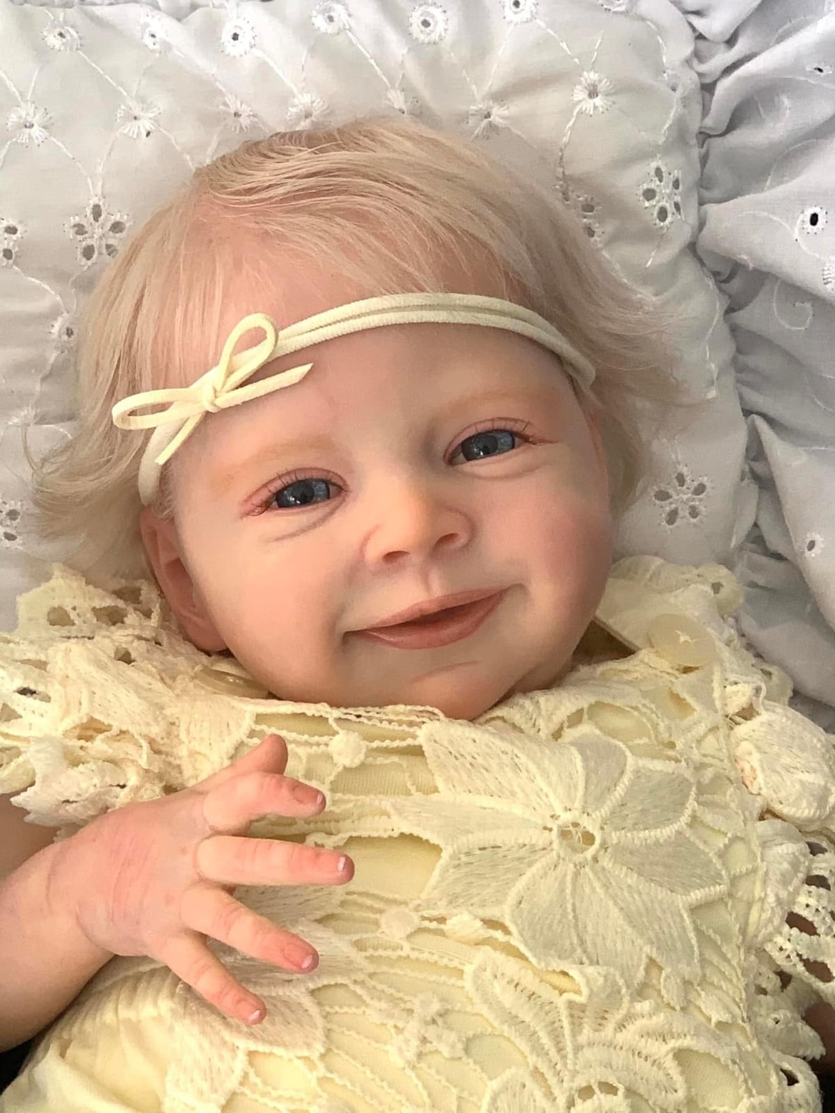 Adorable Reborn Baby Dolls - Lifelike 18in Realistic Baby Doll Real Life Baby Dolls Newborn Posable Cloth Body for Kids, Parents, Collectors