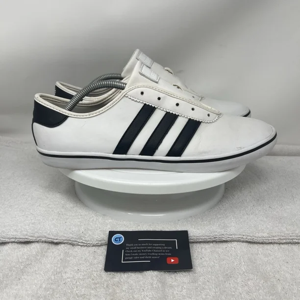 Adidas David Beckham Casual Lace Up Shoes Men’s Size 10.5 White Black G52273