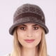 thumbnail image 3 of Metal Flower Decor Knit Hat, Fashion Fleece Lined Bonnet Hat, Warm Winter Coldproof Cloche Bucket Hat For Women, 3 of 4