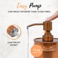 thumbnail image 3 of Autumn Alley Copper Farmhouse Embossed Soap Dispenser, 17.5 Fl Oz, Free Standing, 3 of 8