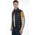 thumbnail image 2 of Scully Mens Black Leather Ribbed Vest 3X, 2 of 4