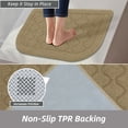 thumbnail image 5 of JAATOP Dirt Trapper Door Mats 17"x 27", Non-Slip Semicircular Doormat, Absorbent Floor Mat for Front Door, Washable Entry Rugs, Beige, 5 of 9