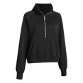 thumbnail image 5 of Godom Womens Sweatshirt Cropped Fleece Sweatshirts 2025 Fall Fashion Quarter Zip Pullover Long Sleeve Tops Winter Clothes, 5 of 6