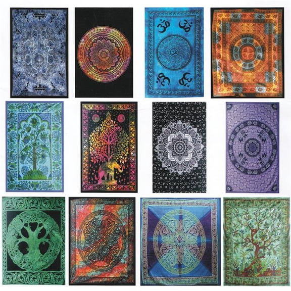 AzureGreen FTASS 58 x 82 in. Assorted Design Tapestry - Mixed Colors