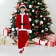 thumbnail image 3 of EeaseMX Traje de Papá Noel para niños, disfraz de fiesta de Navidad, disfraz de cosplay con temática navideña para niño: sombrero, abrigo, pantalón y cinturón (120 cm), 3 of 7