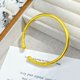 thumbnail image 2 of Brazalete abierto chapado en oro de 14 quilates para mujer, 14 g, con estampado de nubes, 2 of 2