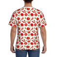 thumbnail image 2 of Naloa Fresh Red Tomato Men's T-Shirt Sport T-shirt Men's Basic Tee Casual Men's Shirt, Round Neck, Short Sleeves - 3X-Large, 2 of 5