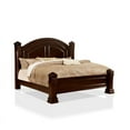 thumbnail image 3 of Furniture of America Oulette Transitional Wood Queen Poster Bed in Cherry, 3 of 7