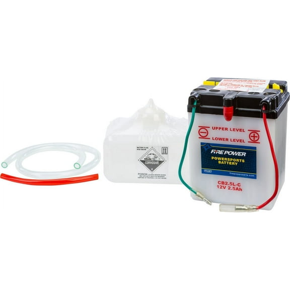 WPS - Western Power Sports  CB10L-B2; 12V Heavy Duty Battery W / Acid Cb10L-B2