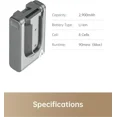 thumbnail image 4 of 29.6V Replacement 5000mAh Battery Pack for Dreame T30 R20 Cordless Vacuum Cleaner, 4 of 10