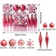 thumbnail image 3 of Adorno navideño colgante en forma de bola para árbol | Decoración navideña de plástico con forma para interiores o exteriores, 3 of 9