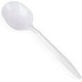 thumbnail image 3 of VeZee Disposable Durable Medium-Weight Plastic White | Pack of 400 Soup Spoon, Heavy Duty Plastic Utensils for all occasion & Parties, 1600 Count, 3 of 6
