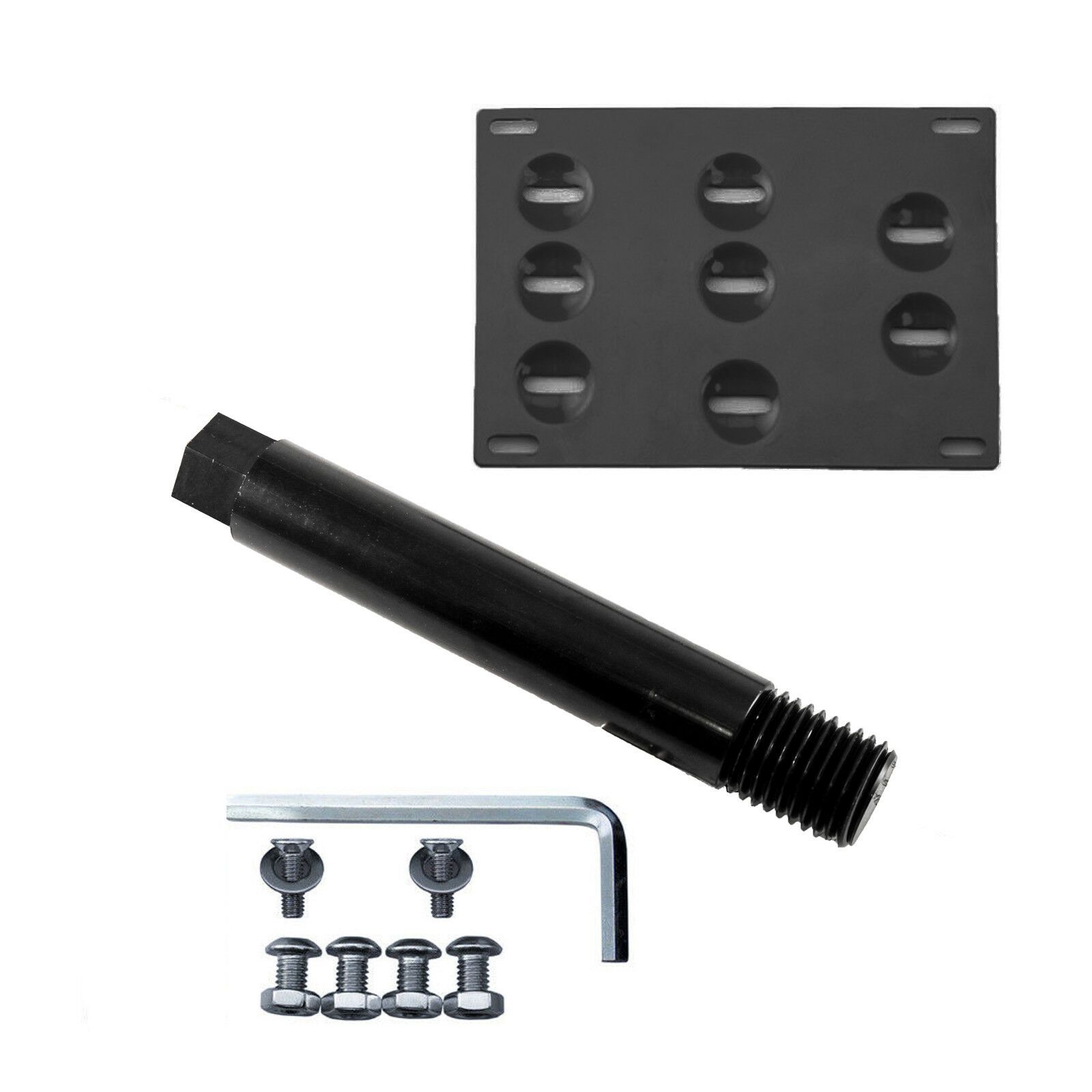 JDMax Front Bumper Tow Hook License Plate Mount Bracket Kit For Mazda3 2014-2018