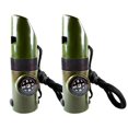thumbnail image 2 of Tebru 2Pcs Outdoor Emergency Survival Whistle With Nylon Rope Thermometer Compass New, 2 of 8