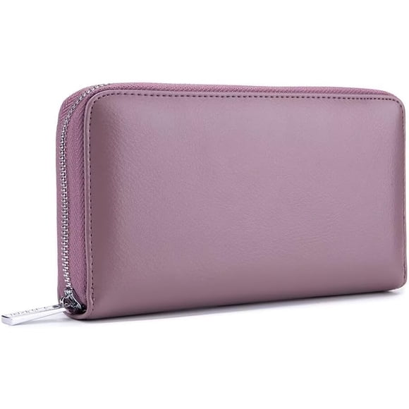 LHSHID Credit Card Wallet Leather RFID Blocking Card Holder Large Capacity Travel Phone Wallet with 36 Card Slots