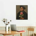 thumbnail image 2 of Awypu Posters Vintage Black Wall Art Cute Young Boy Smelling Roses African American Wall Art Canvas Painting Posters And Prints Wall Art Pictures for Living Room Bedroom Decor, 2 of 4