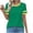 Green, variant on Women’s Color Block Tops Summer Loose Fit Blouse Tunic Pleated T Shirts For Women Casual Dressy Blouse Crew Neck Tees (XL, White)