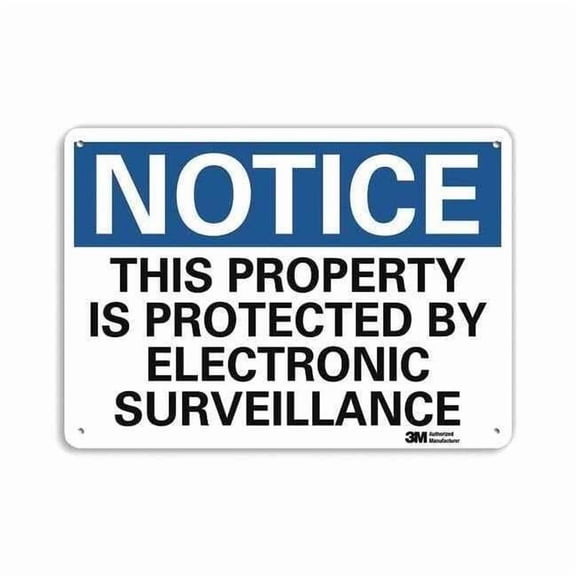 Lyle Notice Sign,10 in x 14 in,Aluminum U5-1568-RA_14X10