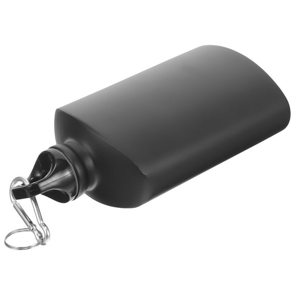 Topbathy Aluminum Alloy Black Camping Water Canteen Leak Resistant Military Bottle for Outdoor Use