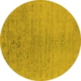thumbnail image 1 of Ahgly Company Indoor Round Oriental Yellow Industrial Area Rugs, 7' Round, 1 of 4