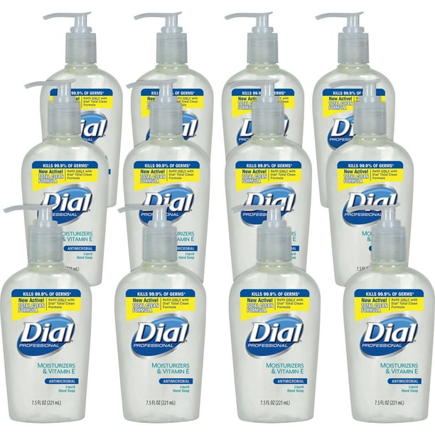 Dial, DIA82834, Sensitive Skin Liquid Hand Soap, 12 / Carton, Clear, 7.5 fl oz (221.8 mL
