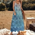 thumbnail image 2 of Mermaid Fish Scales Fine Art Sleeveless Dress Summer Dress Woman 2025, 2 of 7