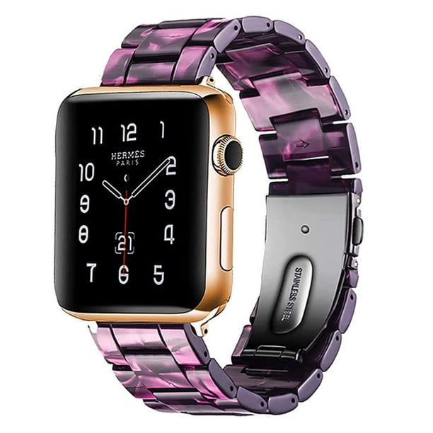 Compatible con Apple Watch Strap 38-40 mm / 42-44 mm Series 5/4/3/2/1, accesorio de correa de reloj de reemplazo de correa de resina delgada Xemadio 2033262-9