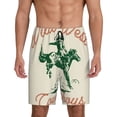 thumbnail image 1 of Fotbe West Cowboys Pantalones Cortos de Pijama para Hombre, Ropa de Dormir, Pantalones de Pijama Cortos para Hombre-Large, 1 of 6