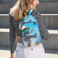 thumbnail image 6 of Yiaed Astronaut Tropical Dolphin Print Backpack, Premium Laptop Backpack, Travel Backpack for Women, Lightweight Backpacks, Comfortable Back Pack-Small, 6 of 7
