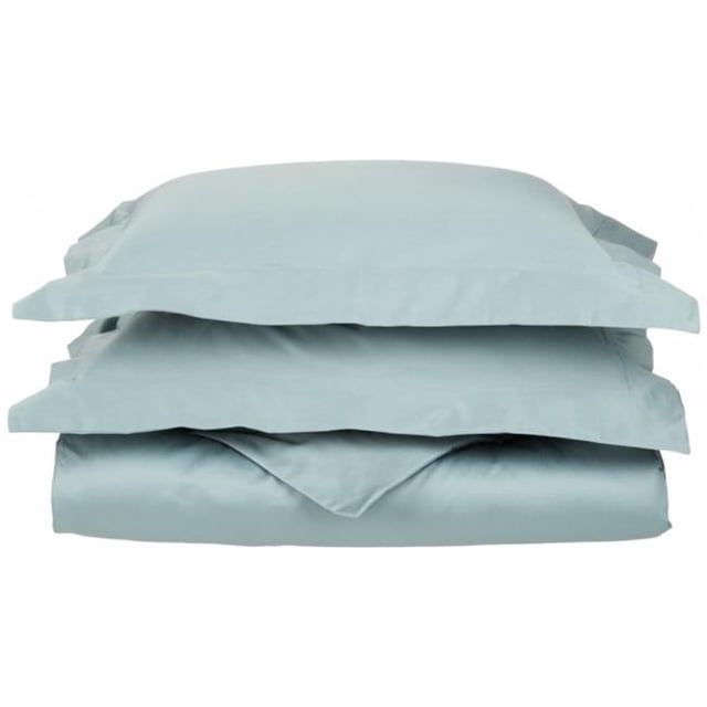 Egyptian Cotton 650 Thread Count Solid Duvet Cover Set Full/Queen-Teal