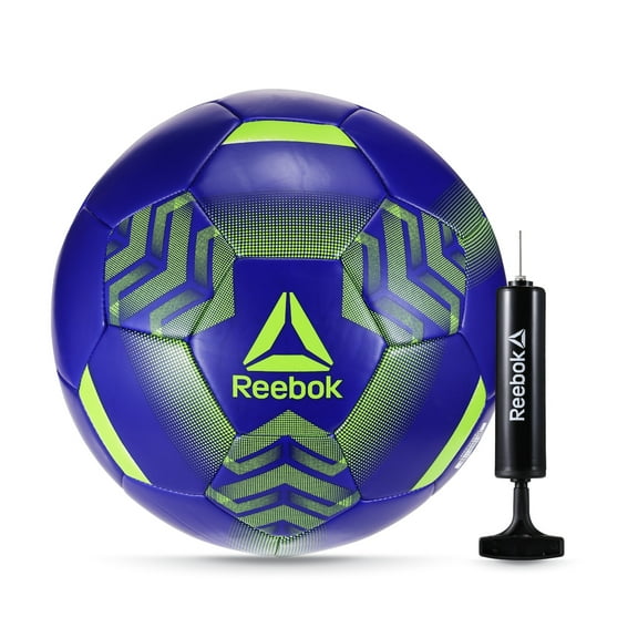 Reebok Size 5 Soccer Ball with Inflatable Hand Pump – Durable Training & Match Ball for Kids & Adults, Football, Outdoor Sports, Soccer Gear