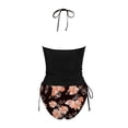 thumbnail image 4 of ibiyuan Plus Size Swimsuit for Women Two Piece Tummy Control Bathing Suit Flowy Body Shaping Swimwear Color Block Swimsuit for Women, 4 of 5