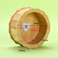 thumbnail image 3 of Hamster Wooden Wheels Dia 16.5cm Rotary Runner Slient Hamster Wheel Hamster Exercise Wheel for Ferret Small Chinchilla Gerbil Small Pets, 3 of 10