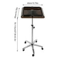 thumbnail image 2 of Rolling Salon Beauty Tray Cart With Hair Extension Tool Tray Black Max Load-Bearing Capacity 44lbs Height Range 27.56-43.3in for Beauty Salons, Studios, Shops, 2 of 12