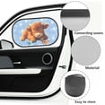 thumbnail image 6 of Yuyamidu Butterfly Car Window Shades Highland Cow Back Window Sun Shades for SUV, Trucks, Sedans Blue Car Side Window Shade 2 Pcs Sun Shade Blocker UV Rays Protection, 6 of 7
