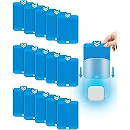 

15 Pack Refill Cartridges Kit Compatible with Raid Plug-in Blue Light Indoor Replacement Glue Cards Refillable Glue Boards Sticky Glue Pads