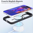 thumbnail image 3 of Phone Case Designed for iPhone 15 Pro Max Case Magnetic Clear, [Compatible with MagSafe] Slim Shockproof Military Protective Phone Cover Case for 15 Pro Max 6.7 inch (Clear Black), 3 of 12
