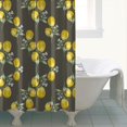 thumbnail image 5 of Lemon Floral Fruit Shower Curtain for Bathroom, 72x84 Inches, Summer Yellow Fresh Retro Style with Hooks, I Love Lemons Bathroom Decor, 5 of 5