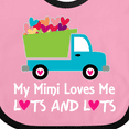 thumbnail image 4 of Inktastic Mimi Loves Me Grandson Gift Boys Baby Bib, 4 of 4
