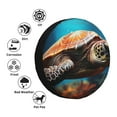 thumbnail image 4 of Naloa Realistic Turtle PVC Leather Spare Tire Wheel Cover for Car Truck SUV Camper Trailer Universal Fit many size16 inch, 4 of 6