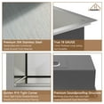 thumbnail image 4 of CASAINC Handmade All-in-One Topmount Drop-In Stainless Steel 33 in. x 22 in. Single Bowl Kitchen Sink, 4 of 8