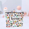thumbnail image 4 of Bolsa de maquillaje Sldpngo con temática de Chicago, 6 unidades, para mujeres y niñas, 4 of 6