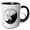 Black/White, variant on 3drose, Wyoming Collectible Quarter, 15oz Mug