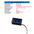 thumbnail image 4 of Mini voltímetro CrocSee DC 5-120 V, pantalla digital LED azul, 4 of 7