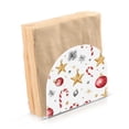 thumbnail image 6 of Qxltty A Pattern with Watercolor Christmas Ornaments Acrylic Napkin Holder Set of 1 Transparent Dining Table Kitchen Cafeteria Home Decor 4.1x4.9x1.97in, 6 of 9