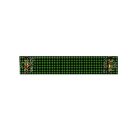 

Decorated Table Flags For Christmas Family Gatherings Retro Kitchen Table Decoration Interior Outdoor