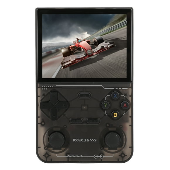 Consola de Juegos Portátil retro K36, Consola de VideoJuegos Portátil, Consola de Bolsillo Con Pantalla Hd de 3,5 Pulgadas, Docenas de Emuladores Integrados, Memoria de 64 G,